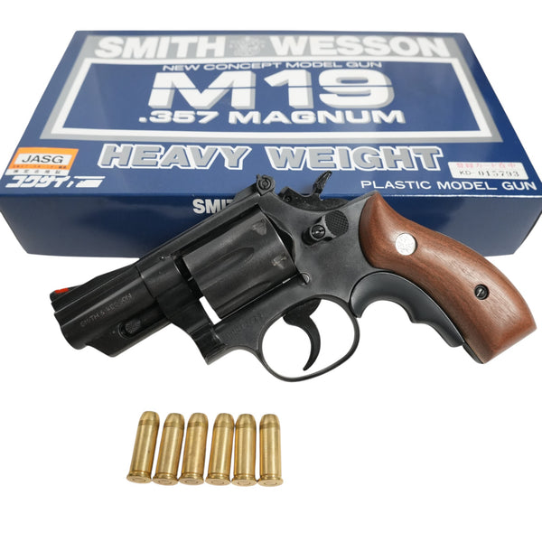 【中古】コクサイ S&W M19 HW 木製グリップ モデルガン
