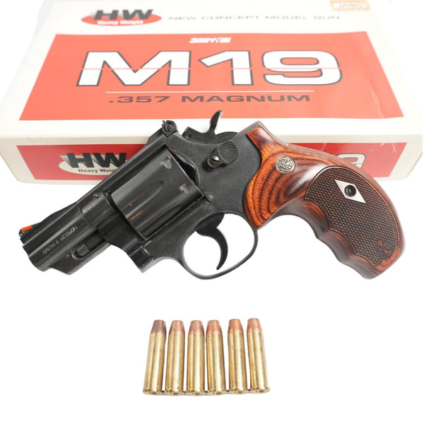 【中古】コクサイ M19 HW 2.5インチ 木製グリップ モデルガン