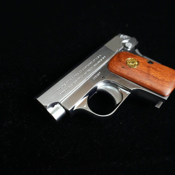 【中古】コクサイ コルト 25 ポケット オート 木製グリップ シルバー モデルガン