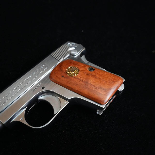 【中古】コクサイ コルト 25 ポケット オート 木製グリップ シルバー モデルガン