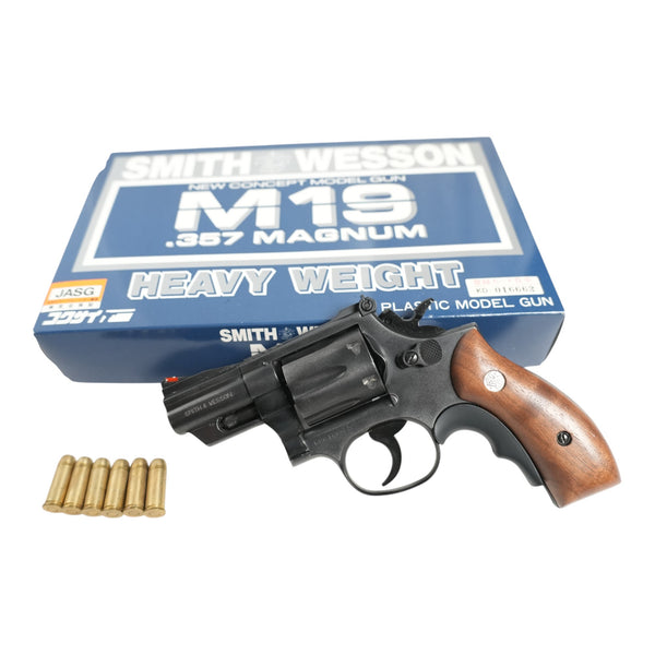 【中古】コクサイ M19 HW 木製グリップ モデルガン