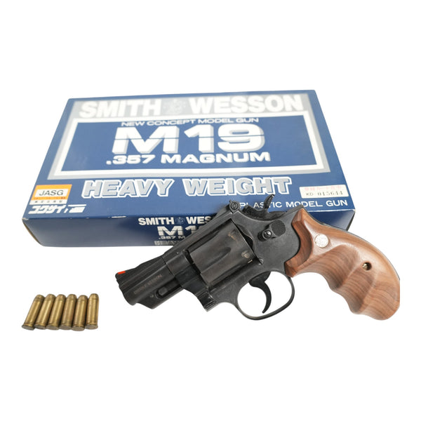 【中古】コクサイ M19 HW 木製グリップ モデルガン