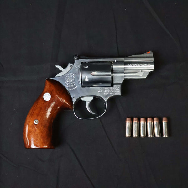 【中古】コクサイ S&W M66 M19 モデルガン 357マグナム 木製グリップ