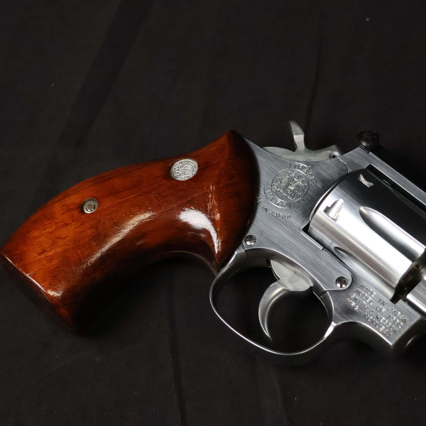 【中古】コクサイ S&W M66 M19 モデルガン 357マグナム 木製グリップ