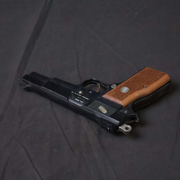 【中古】マルシン FN ブローニング ハイパワー デラックス カナディアン 木製グリップ モデルガン