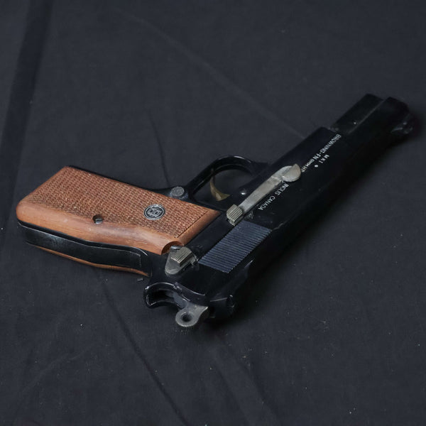 【中古】マルシン FN ブローニング ハイパワー デラックス カナディアン 木製グリップ モデルガン