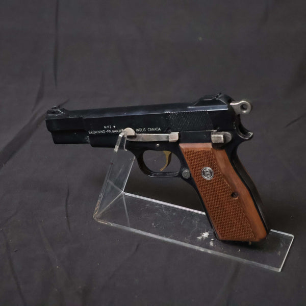 【中古】マルシン FN ブローニング ハイパワー デラックス カナディアン 木製グリップ モデルガン
