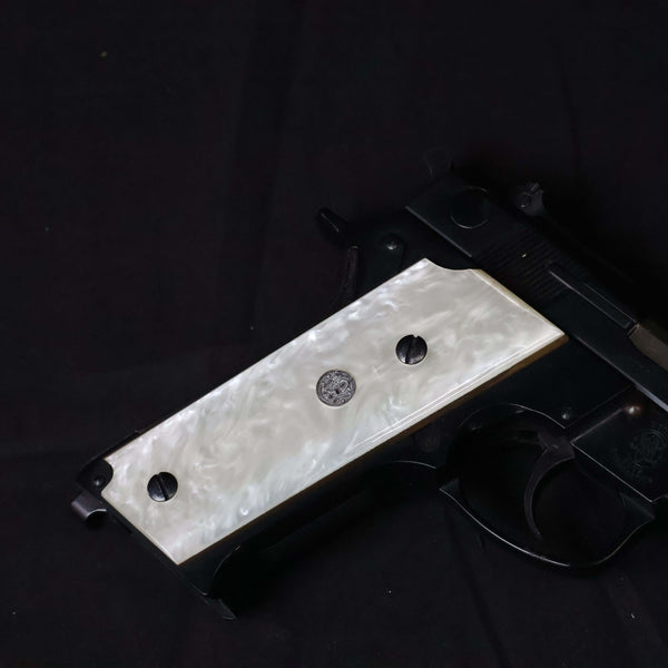 【中古】MGC S&W M59 モデルガン WA 真鍮 パールグリップ