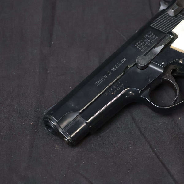 【中古】MGC S&W M59 モデルガン WA 真鍮 パールグリップ