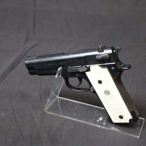 【中古】MGC S&W M59 モデルガン WA 真鍮 パールグリップ