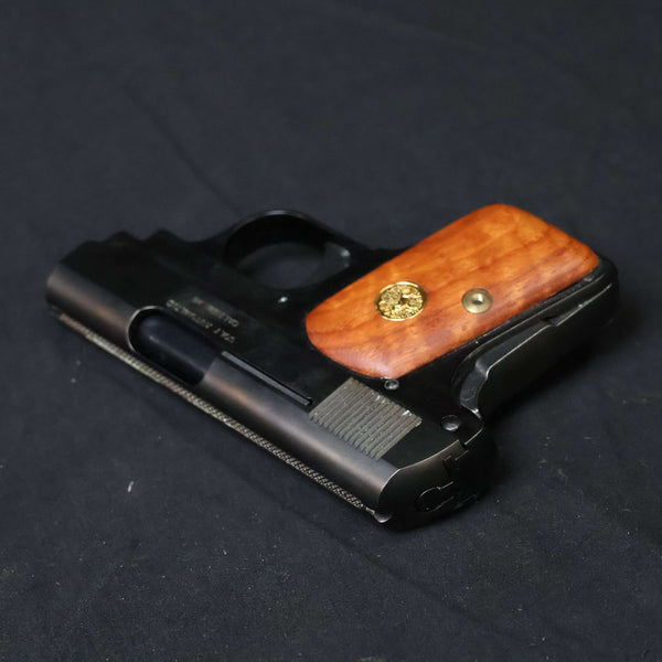 【中古】コクサイ コルト 25 ポケット オート 木製グリップ メタルフィニッシュ モデルガン