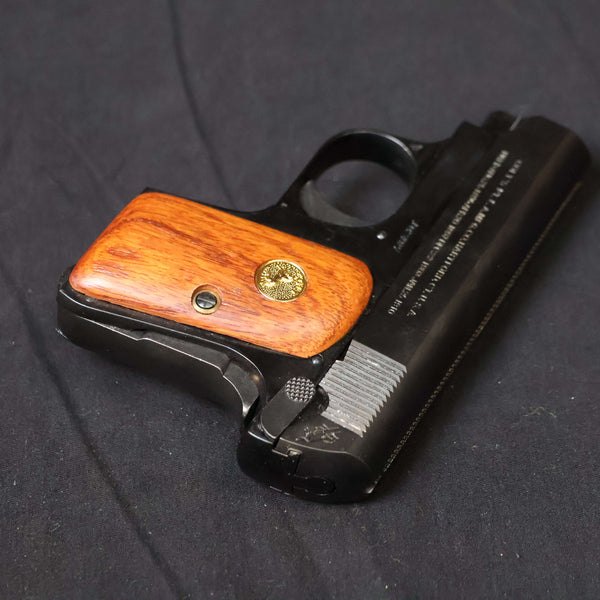 【中古】コクサイ コルト 25 ポケット オート 木製グリップ メタルフィニッシュ モデルガン