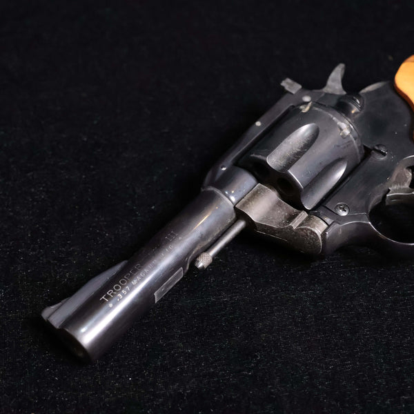 【中古】MGC コルト TROOPER MK3 リボルバー モデルガン 木製グリップ
