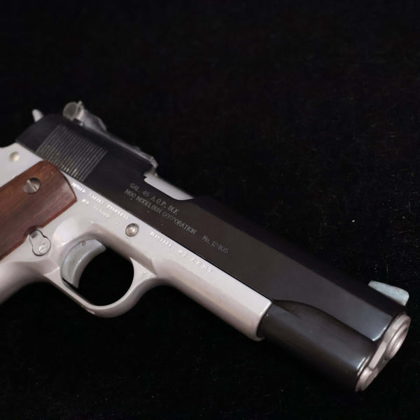 【中古】MGC コルト M1911 モデルガン フレームシルバー 木製グリップ