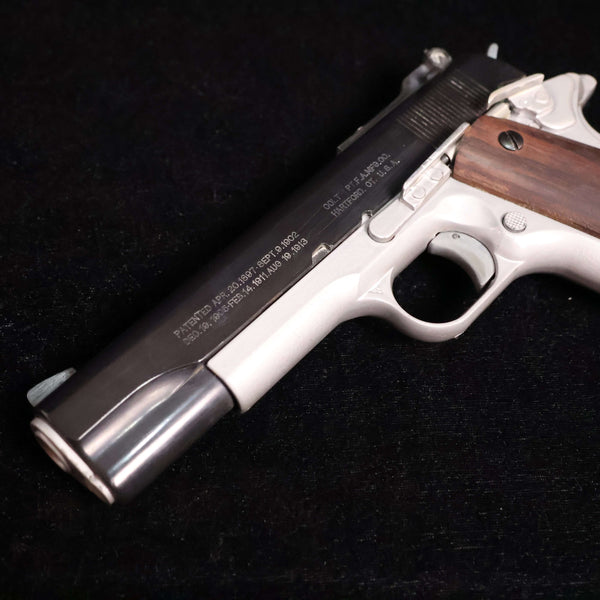 【中古】MGC コルト M1911 モデルガン フレームシルバー 木製グリップ