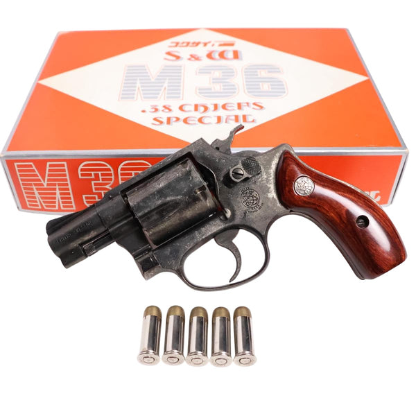 【中古】コクサイ S&W M36 チーフスペシャル モデルガン 木製グリップ