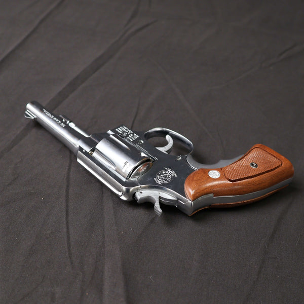 【中古】コクサイ S&W M10 M64 M&P シルバー 木製グリップ モデルガン