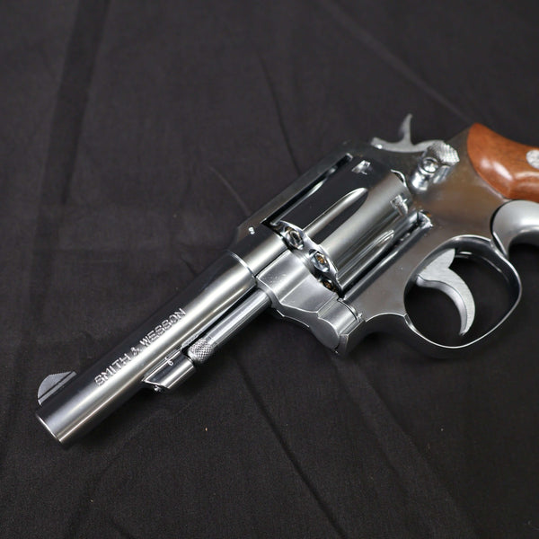 【中古】コクサイ S&W M10 M64 M&P シルバー 木製グリップ モデルガン