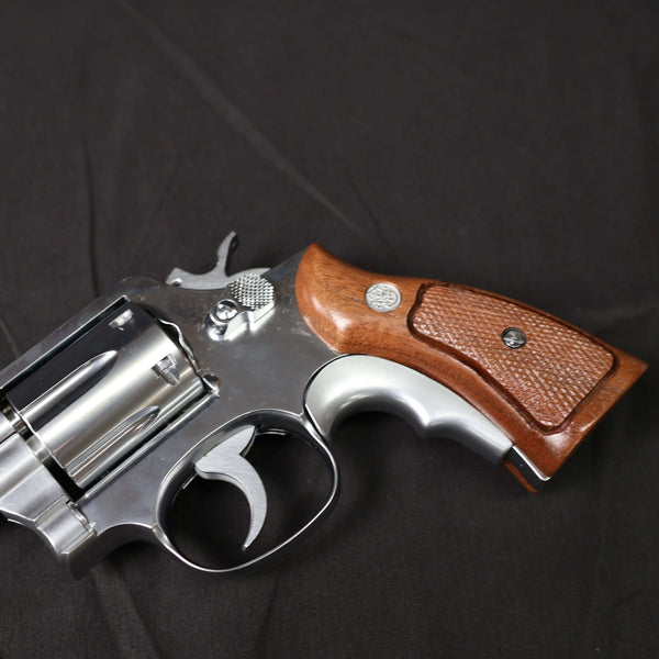 【中古】コクサイ S&W M10 M64 M&P シルバー 木製グリップ モデルガン