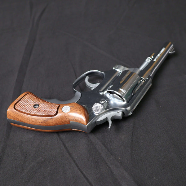 【中古】コクサイ S&W M10 M64 M&P シルバー 木製グリップ モデルガン