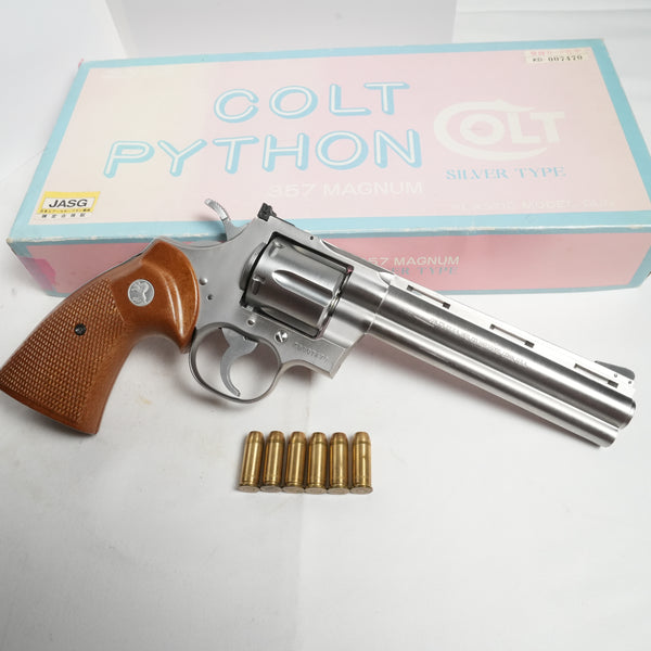 【中古】コクサイ コルト PYTHON 357 マグナム シルバー モデルガン - ARMZ CITY モデルガン専門店