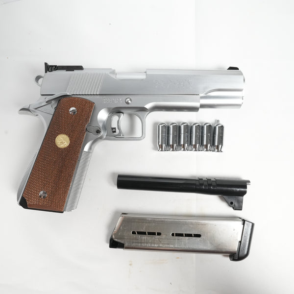 【中古】MGC ホーグ ゴールドカップ ナショナルマッチ シルバー モデルガン - ARMZ CITY モデルガン専門店