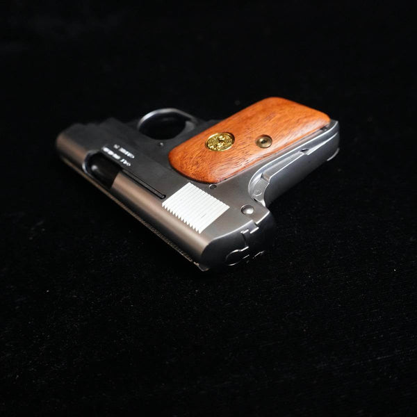 【中古】コクサイ コルト 25 ポケット オート 木製グリップ シルバー モデルガン