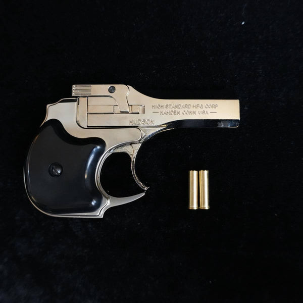 【中古】ハドソン産業 デリンジャー モデルガン 22 マグナム シルバー メッキ