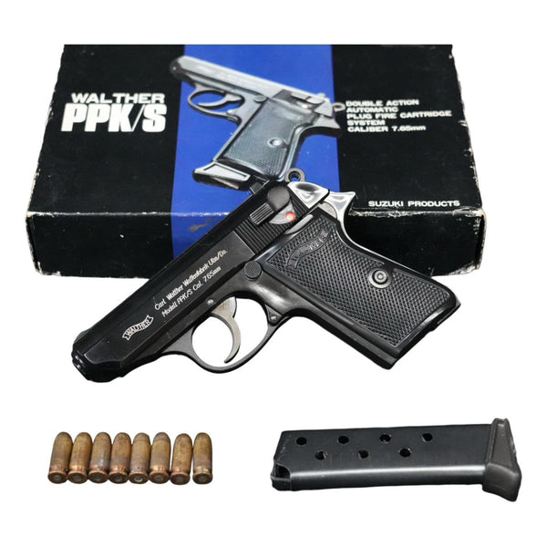 【中古】SUZUKI ワルサー PPk/s モデルガン