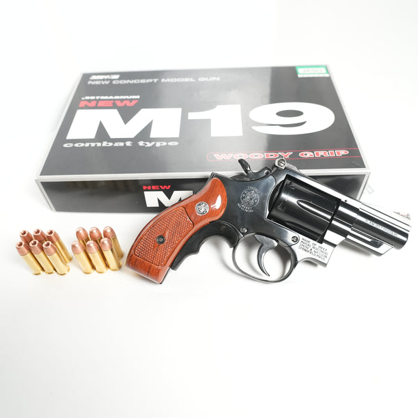 【中古】コクサイ M19 2.5インチ ウッディグリップ モデルガン