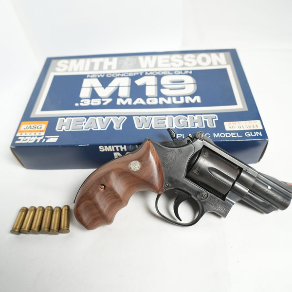 【中古】コクサイ M19 HW 木製グリップ モデルガン