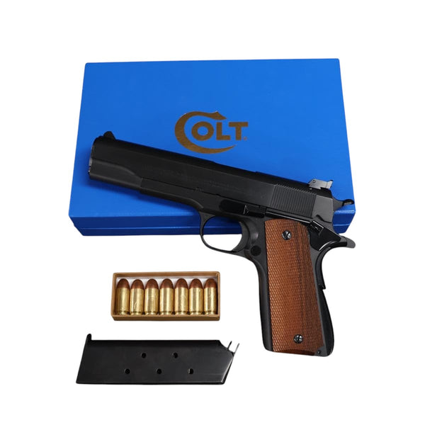 【中古】ELAN エラン 六研 M1911 ナショナルマッチ 戦前 スティーブンス サイト ダミーカート モデルガン