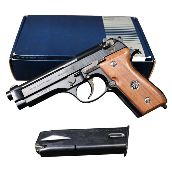 【中古】SUZUKI ベレッタ M92 モデルガン 木製グリップ