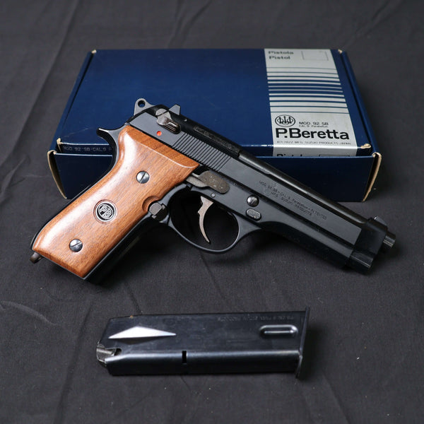 【中古】SUZUKI ベレッタ M92 モデルガン 木製グリップ