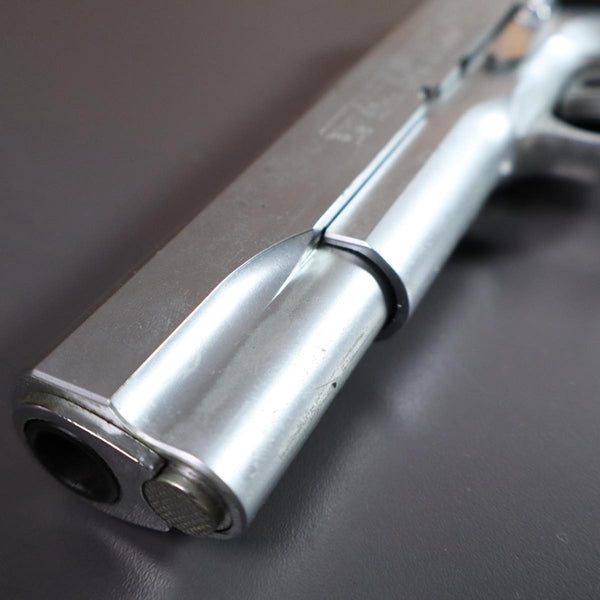【中古】MGC コルト M1911A1 モデルガンシルバー パックマイヤーグリップ