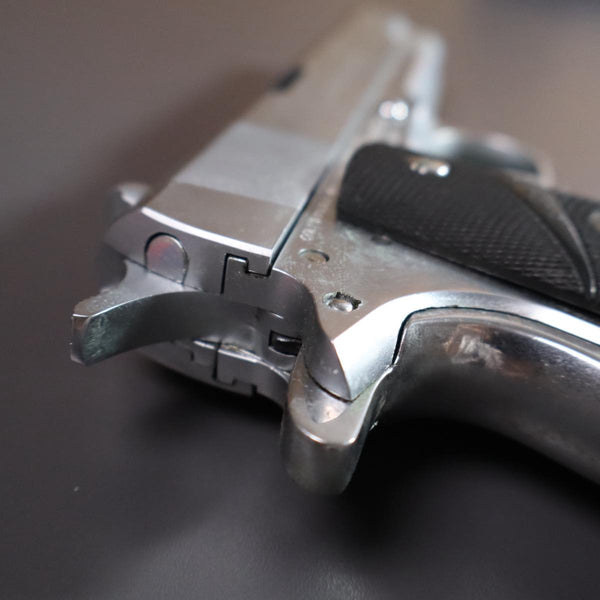 【中古】MGC コルト M1911A1 モデルガンシルバー パックマイヤーグリップ