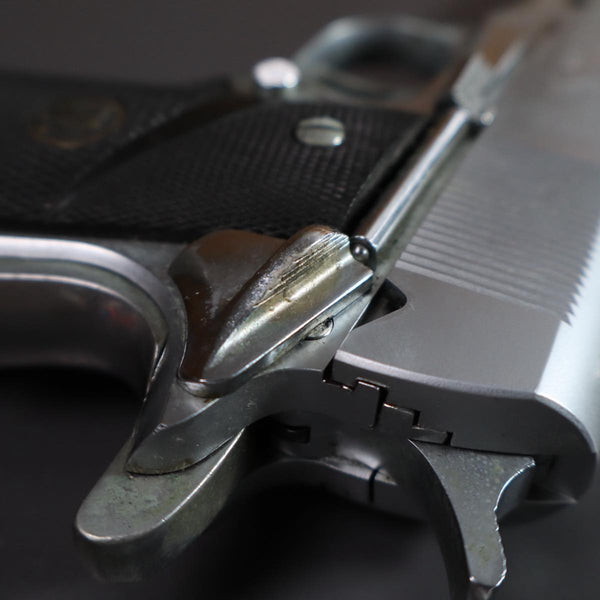 【中古】MGC コルト M1911A1 モデルガンシルバー パックマイヤーグリップ