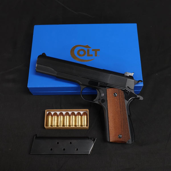【中古】ELAN エラン 六研 M1911 ナショナルマッチ 戦前 スティーブンス サイト ダミーカート モデルガン