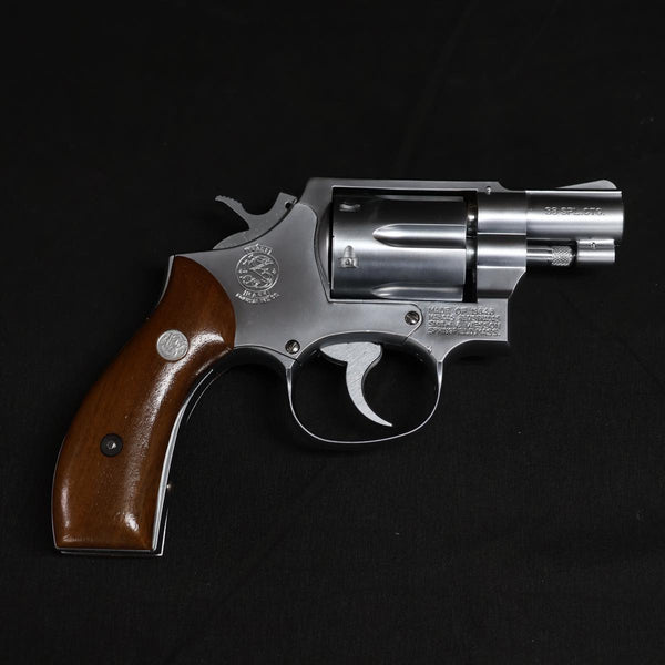 【中古】コクサイ S&W M64 シルバー 2インチ モデルガン ABS 木製グリップ
