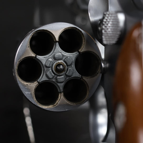 【中古】コクサイ S&W M64 シルバー 2インチ モデルガン ABS 木製グリップ