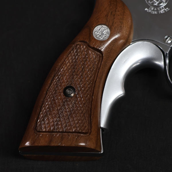 【中古】コクサイ S&W M65 シルバー 4インチ モデルガン ABS 木製グリップ