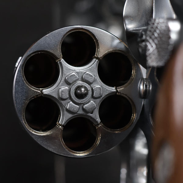 【中古】コクサイ S&W M65 シルバー 4インチ モデルガン ABS 木製グリップ