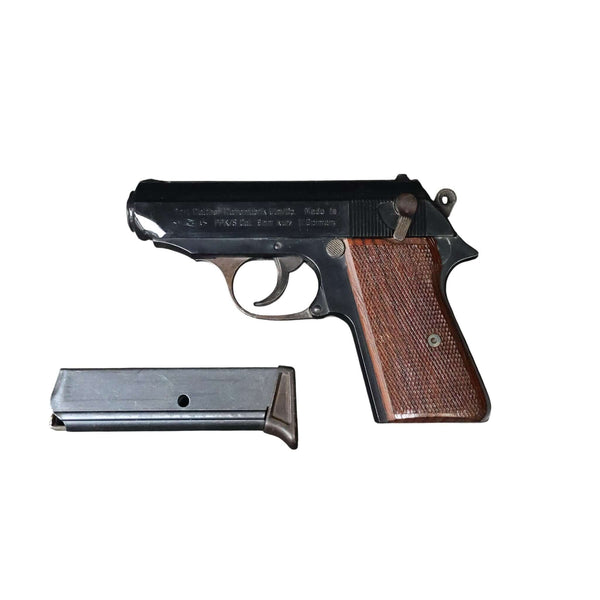 【中古】ウエスタンアームズ WA ワルサー PPk/s モデルガン 木製グリップ