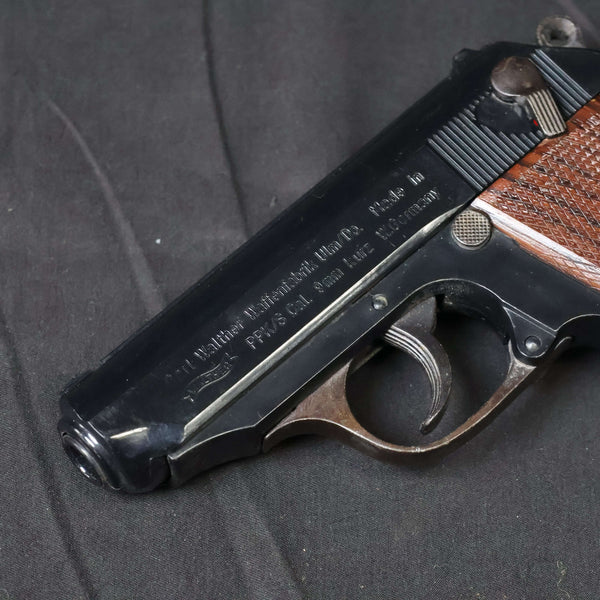 【中古】ウエスタンアームズ WA ワルサー PPk/s モデルガン 木製グリップ