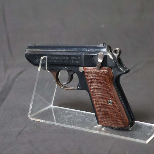【中古】ウエスタンアームズ WA ワルサー PPk/s モデルガン 木製グリップ