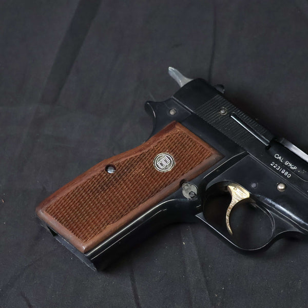 【中古】マルシン FN ブローニング ハイパワー デラックス モデルガン 木製グリップ