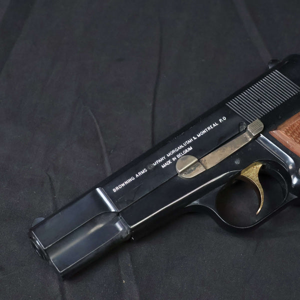 【中古】マルシン FN ブローニング ハイパワー デラックス モデルガン 木製グリップ