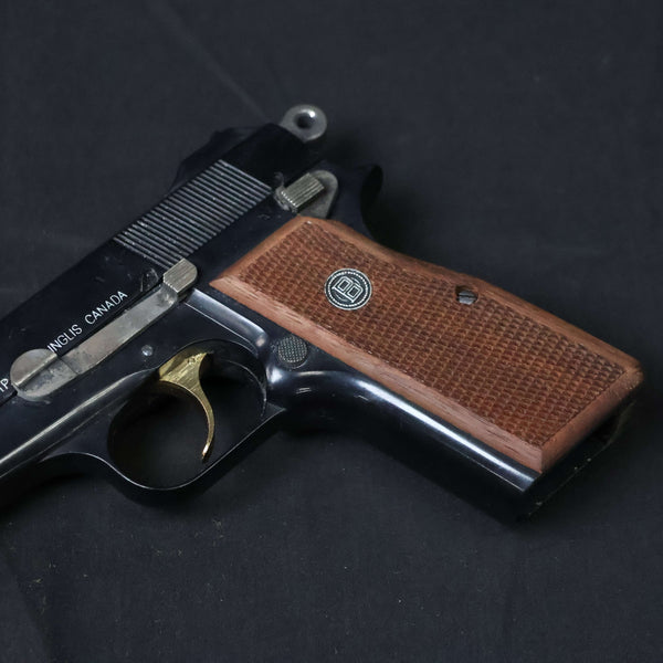 【中古】マルシン FN ブローニング ハイパワー デラックス カナディアン 木製グリップ モデルガン