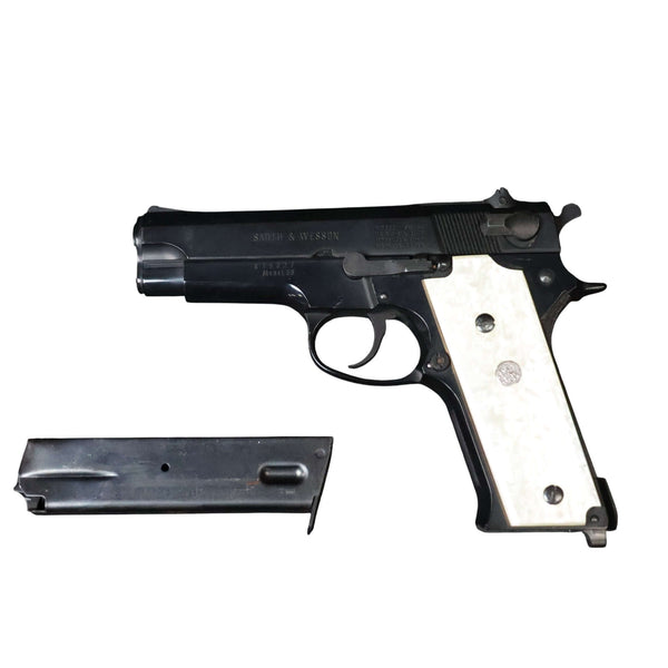 【中古】MGC S&W M59 モデルガン WA 真鍮 パールグリップ