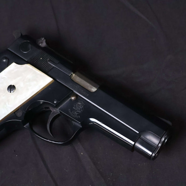 【中古】MGC S&W M59 モデルガン WA 真鍮 パールグリップ